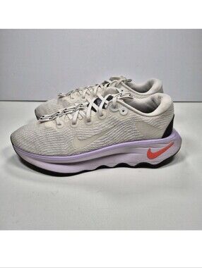 Nike Running Motiva Womens Size 10.5 White Purple Athletic DV1238-101 Sneaker